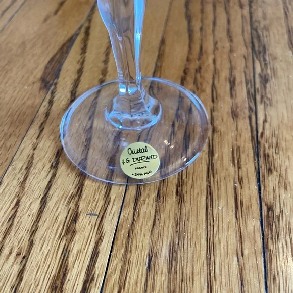 Vintage early 1980s JG Durand Set of 6 Port Wine Glasses in Box Never Used - Picture 4 of 8